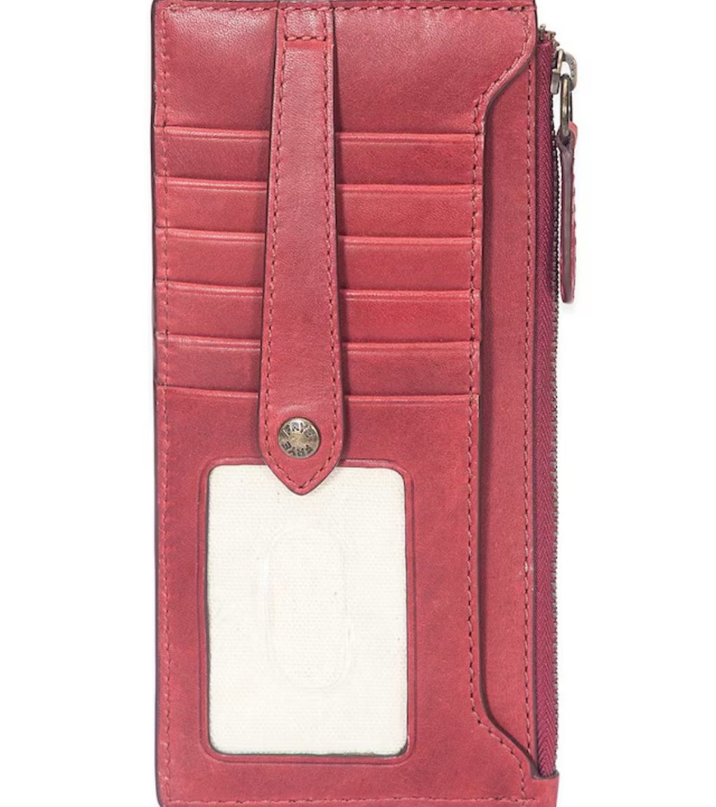 FRYE LEATHER ~ Snap Card Wallet ~Color ~ Antique Berry