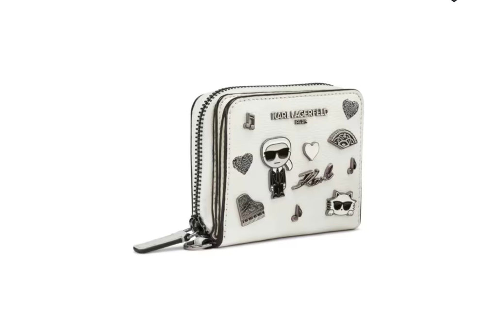 The Karl Lagerfeld Paris Leather Wallet With Wristlet