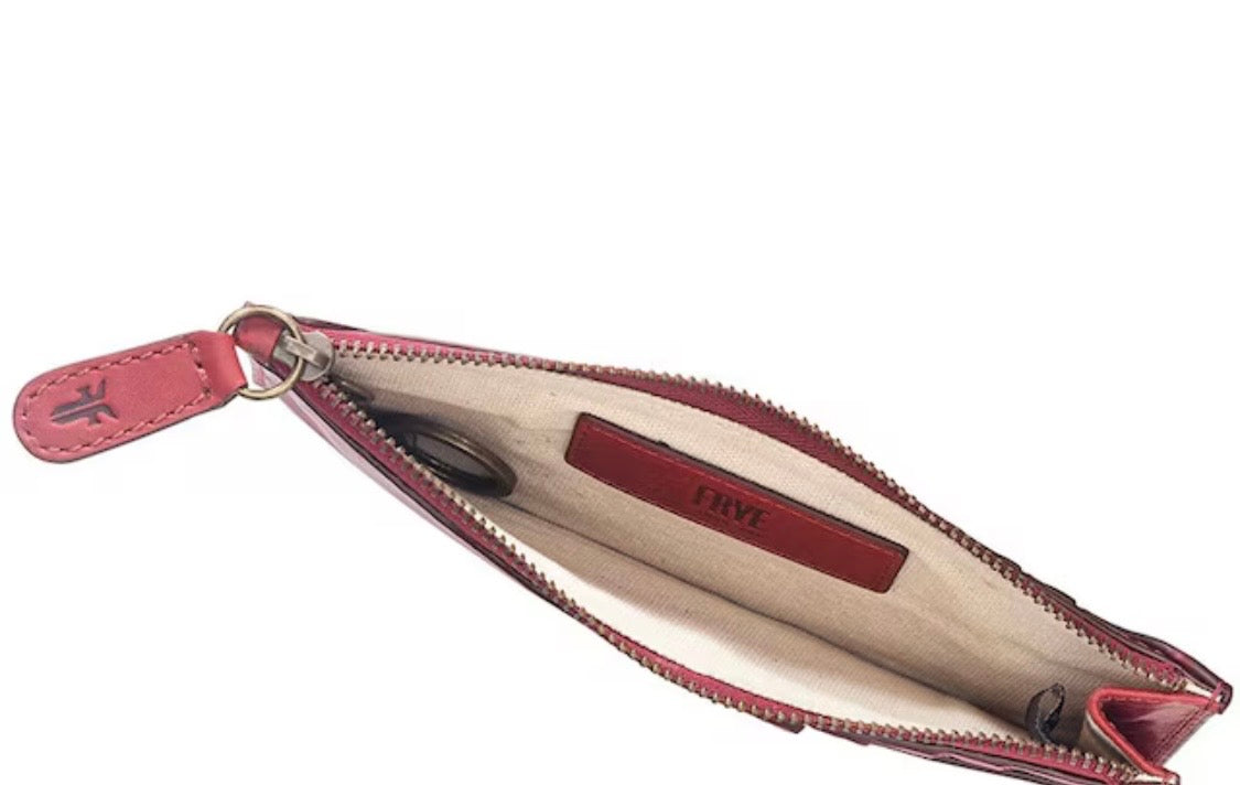 FRYE LEATHER ~ Melissa Snap Card Wallet                          Color ~ Antique Berry