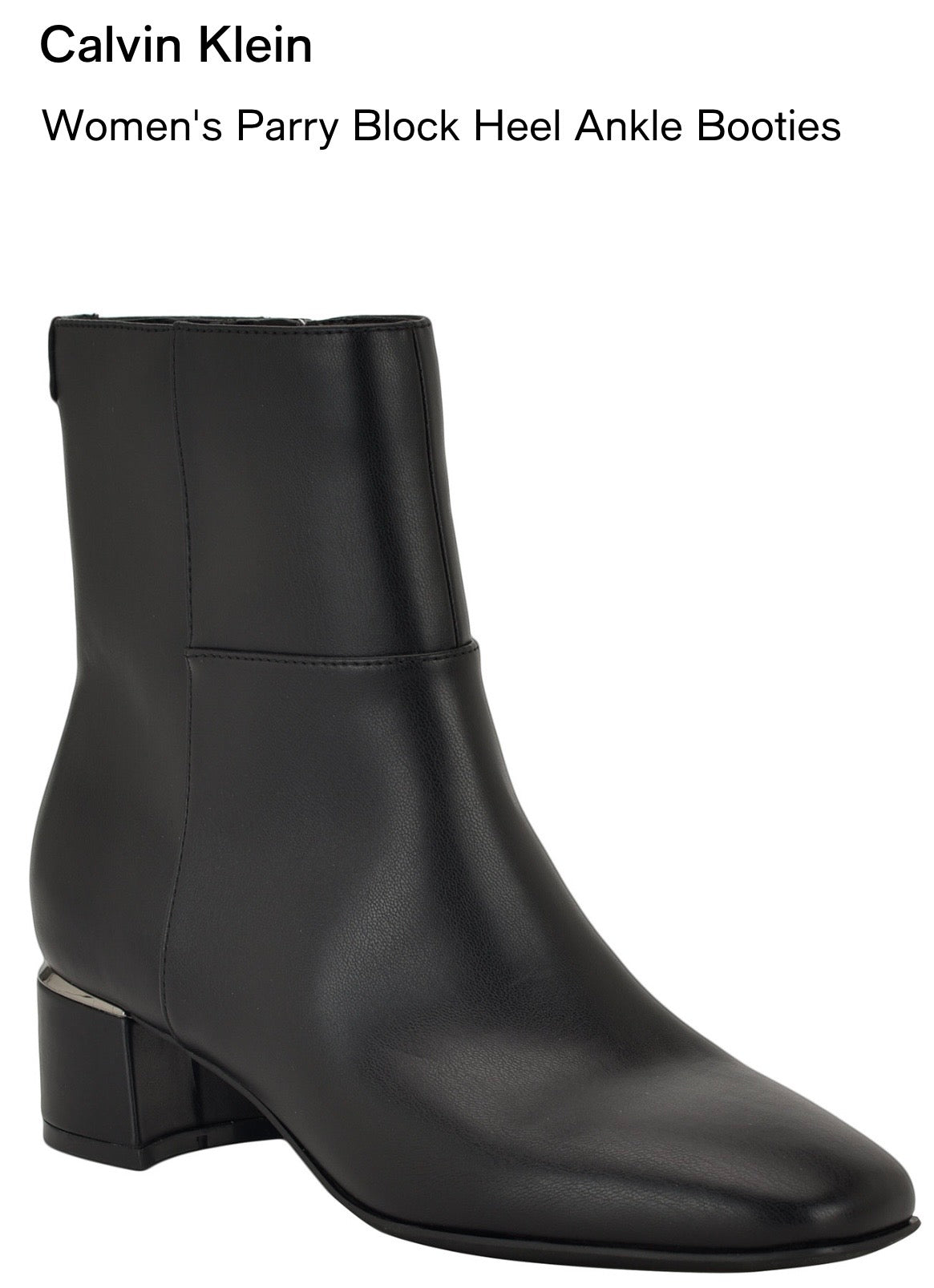 Calvin Klein Block Heel Ankle Bootie