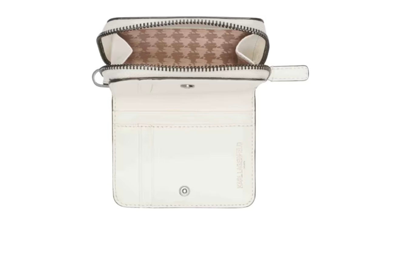 The Karl Lagerfeld Paris Leather Wallet With Wristlet