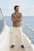 Faherty Reserve Basque Linen Shirt Size XL