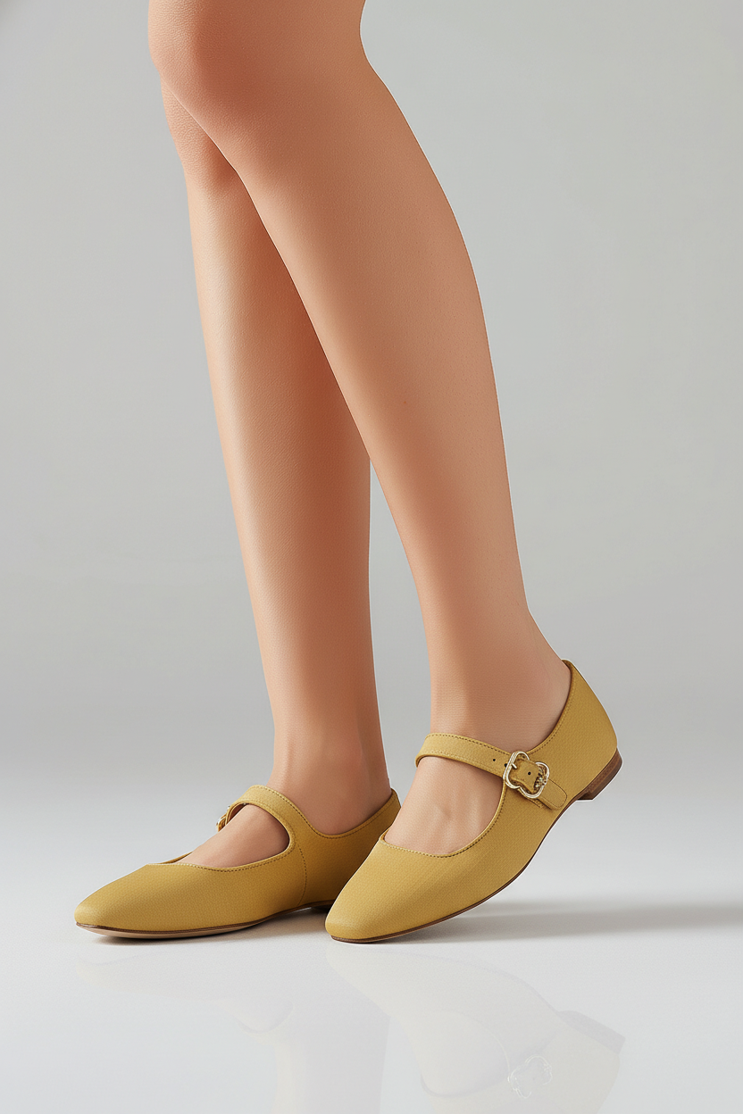 Sam Edelman Mary Jane Flats                          Color~Dijon                            Size~8